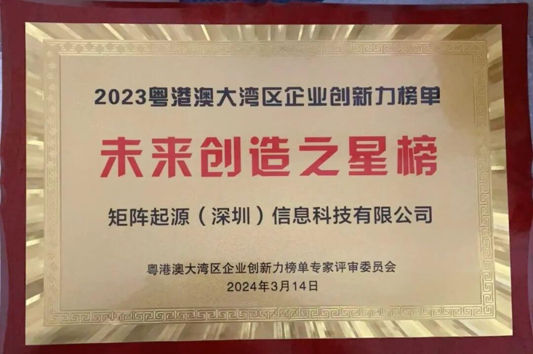 矩阵起源未来创造之星榜